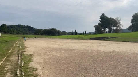 Stadium at Olympia, Greece Stock Footage 278092457