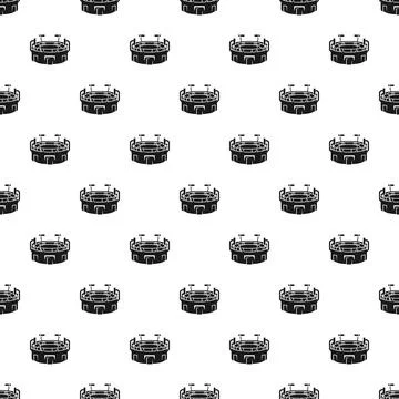 Stadium pattern creating a repeating sport venue background Stock Illustration