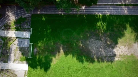 Stadium with quadcopter Stock Footage 160744501