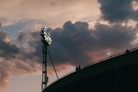 Stadium reflectors Stock Photos