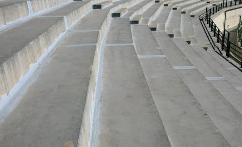 Stadium rows made of concrete Foto stock