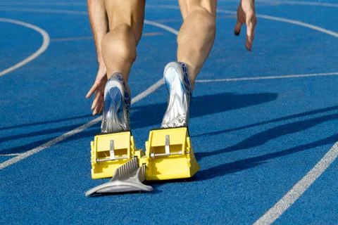 Stadium runner Stock Photos