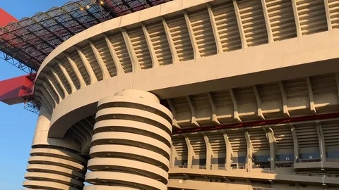 Stadium  san siro milano Video stock 125907997