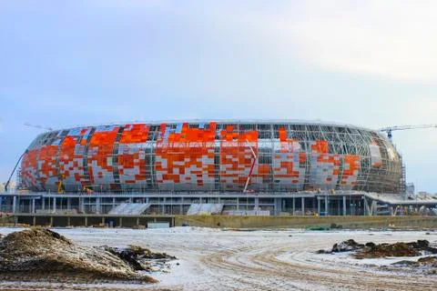 Stadium in Saransk Stock Photos