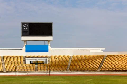 Stadium with scoreboard Stock Photos