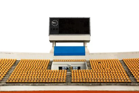 Stadium with scoreboard Stock Photos