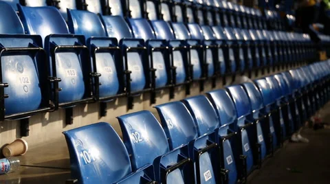Stadium Seating After Match Stock Footage 39375468