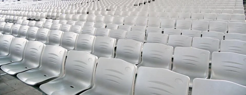 Stadium seats background Stock Photos