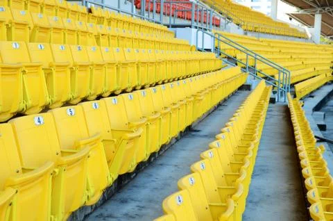 Stadium seats Foto stock