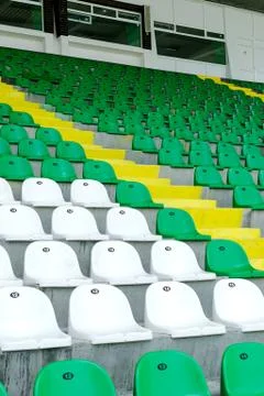 Stadium seats Stock Photos