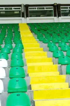 Stadium seats Stock Photos
