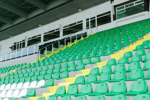 Stadium seats Stock Photos