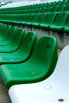 Stadium seats Stock Photos