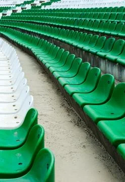 Stadium seats Stock Photos