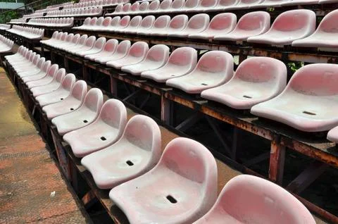 Stadium seats Stock Photos