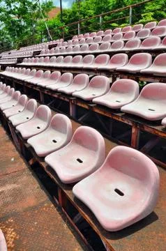 Stadium seats Stock Photos