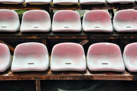 Stadium seats Stock Photos