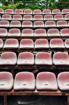 Stadium seats Stock Photos