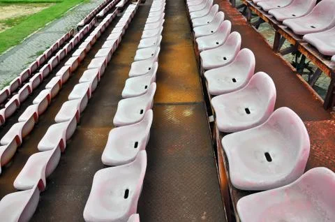 Stadium seats Stock Photos