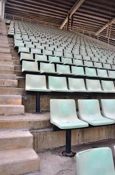 Stadium seats Stock Photos