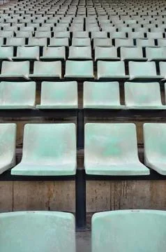 Stadium seats Stock Photos