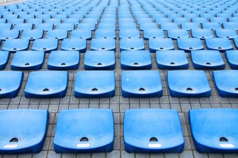 Stadium seats Foto stock