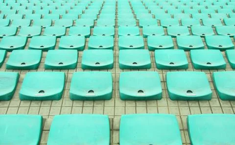 Stadium seats Foto stock