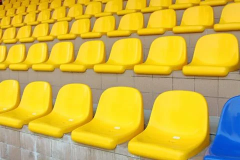 Stadium seats Stock Photos