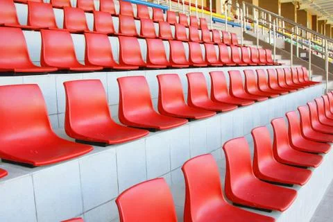 Stadium seats Foto stock