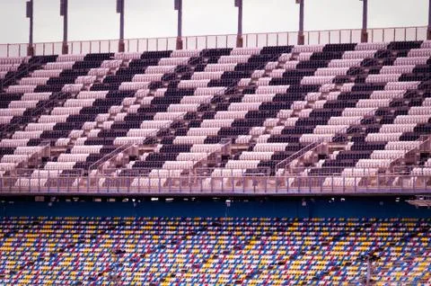 Stadium seats Stock Photos