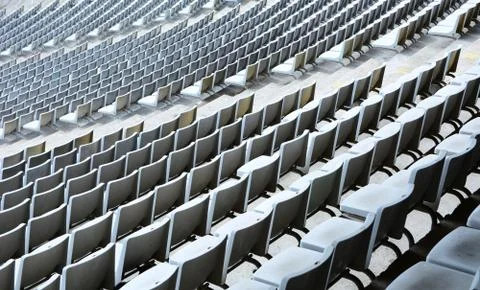 Stadium seats 库存照片