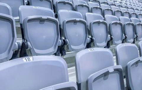 Stadium seats Stock Photos