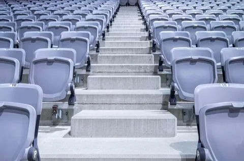 Stadium seats Stock Photos