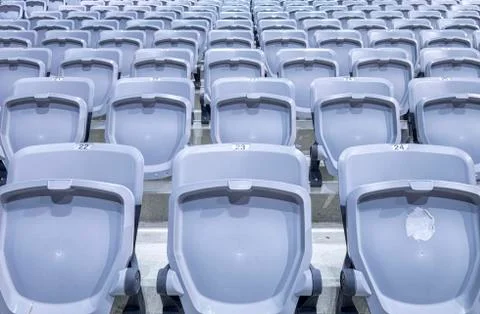 Stadium seats Stock Photos