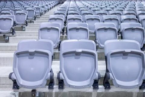 Stadium seats Stock Photos
