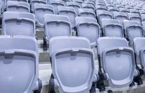 Stadium seats Stock Photos