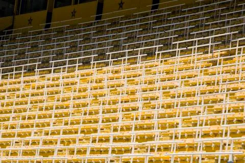 Stadium seats Stock Photos