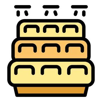 Stadium seats with spotlights shining down, ready for fans and spectators Stock Illustration