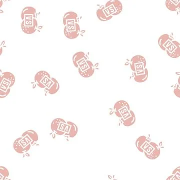 Stadium spain glyph vector seamless pattern イラスト素材
