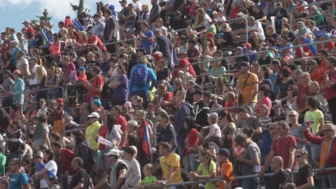 Stadium with Spectators 1 Stock Footage 98855370
