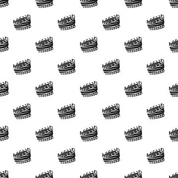 Stadium sport arena event pattern seamless background Stock Illustration