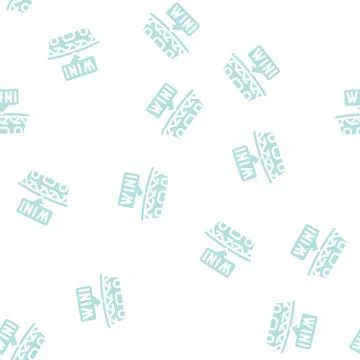 Stadium sport construction glyph vector seamless pattern Stock Illustration