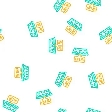 Stadium sport construction vector seamless pattern Stock Illustration