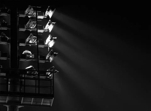 The Stadium Spot-light Foto stock