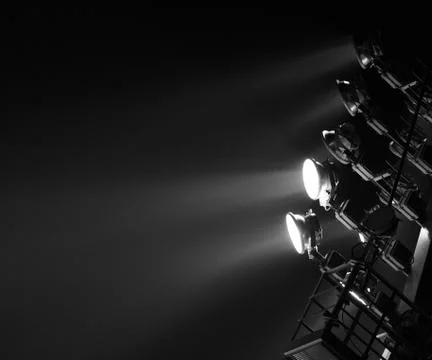 The Stadium Spot-light Stock Photos