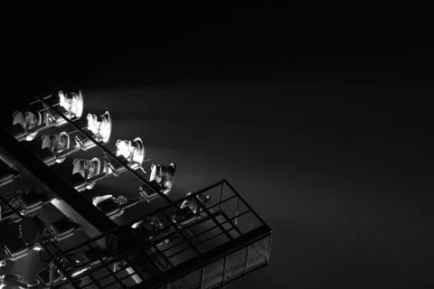 The Stadium Spot-light tower Stock Photos