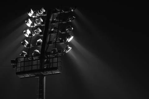 The Stadium Spot-light tower Stock Photos