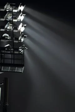 The Stadium Spot-light tower Foto stock