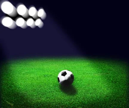 Stadium spotlight background Stock Illustration