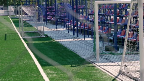 Stadium. A stadium without people due to a pandemic virus. Stock Footage 131129960